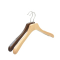 Custom luxury beech Wooden Coat Suit Hanger for men and women's clothing